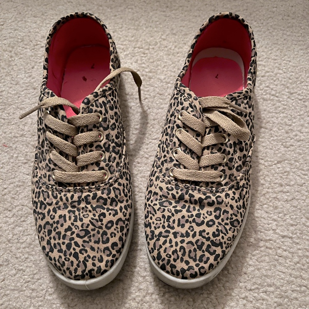 Leopard Print Tennis Shoes